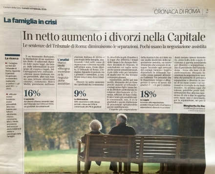 Il Corriere della Sera - intervista avv. Meliti sui dati DPF - Associazione Italiana 