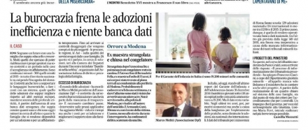 Il Messaggero. Convegno DPF Adozioni e case famiglia - Avv. Marco Meliti - Associazione Italiana 